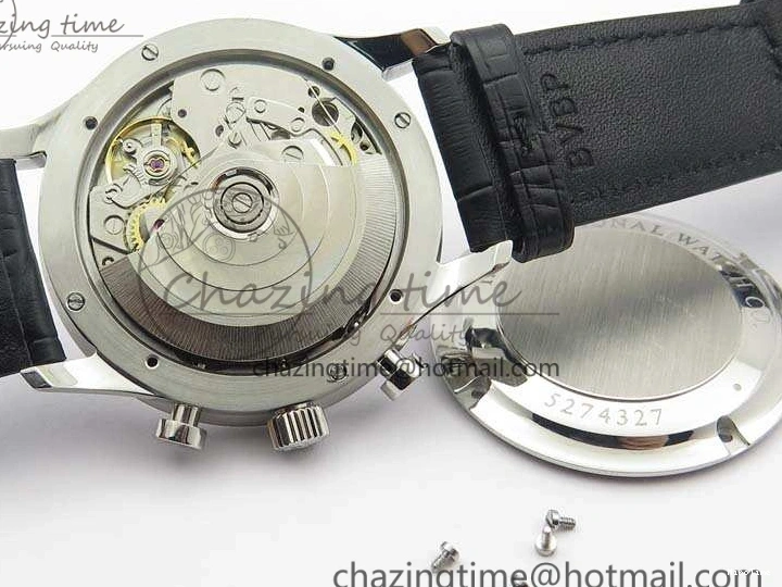 MIROTIME 0208 MoistureWicking Portuguese IW371491 ZF 1:1 Best Edition SS Blue Dial On Leather Strap A79350 (Slim Movement) V 7221